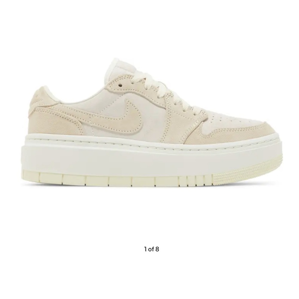 Women's NIKE Air Jordan 1 Elevate Low Sneakers in “Coconut Milk” Size 8